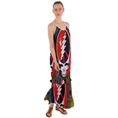 Grateful Dead - Cami Maxi Ruffle Chiffon Dress by Sapixe