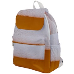 Beer Foam Bubbles Alcohol  Glass Top Flap Backpack by Amaryn4rt