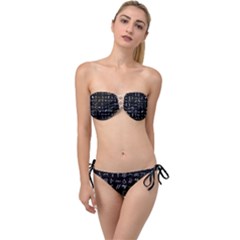 Hobo Signs Collected Inverted Twist Bandeau Bikini Set by WetdryvacsLair