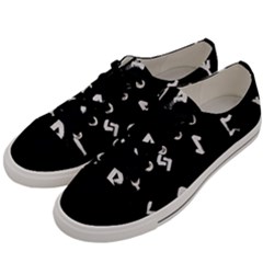 Elder Futhark Rune Set Collected Inverted Men s Low Top Canvas Sneakers by WetdryvacsLair