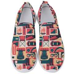 Guitar And Trip Men s Slip On Sneakers by designsbymallika