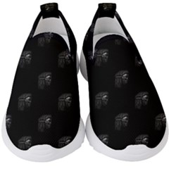 Arfican Head Sculpture Motif Print Pattern Kids  Slip On Sneakers by dflcprintsclothing