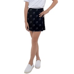 Arfican Head Sculpture Motif Print Pattern Kids  Tennis Skirt by dflcprintsclothing