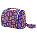 Blue Paisley Print 2 Satchel Shoulder Bag View1