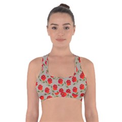 Roses Cross Back Sports Bra by grafikamaria