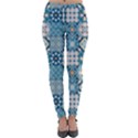 Ceramic Tile Pattern Lightweight Velour Leggings View1