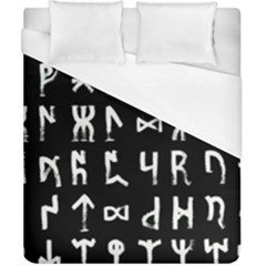 Macromannic Runes Collected Inverted Duvet Cover (california King Size) by WetdryvacsLair