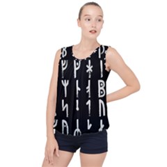 Medieval Runes Collected Inverted Complete Bubble Hem Chiffon Tank Top by WetdryvacsLair