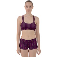 Maroon Sprinkles Perfect Fit Gym Set by Sparkle