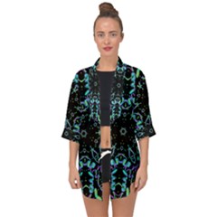 Kolodo Blue Cheer Open Front Chiffon Kimono by Sparkle