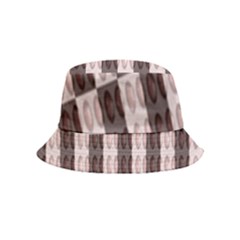 Rosegold Beads Chessboard Inside Out Bucket Hat (kids) by Sparkle