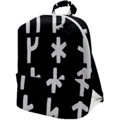 Younger Futhark Rune Set Collected Inverted Zip Up Backpack by WetdryvacsLair