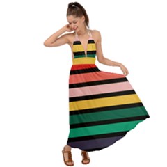 Nine 9 Bar Rainbow Backless Maxi Beach Dress by WetdryvacsLair