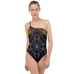 Mandala - 0005 - The Pressing Classic One Shoulder Swimsuit by WetdryvacsLair