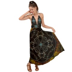 Mandala - 0005 - The Pressing Backless Maxi Beach Dress by WetdryvacsLair