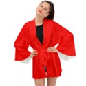 Red Long Sleeve Kimono View1