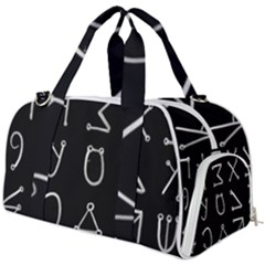 Heinrich Cornelius Agrippa Of Occult Philosophy 1651 Angelic Alphabet Or Celestial Writing Collected Inverted Burner Gym Duffel Bag by WetdryvacsLair