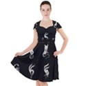 Katzen Cats Cap Sleeve Midi Dress View1