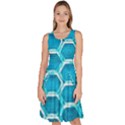 Hexagon Windows Knee Length Skater Dress With Pockets View1