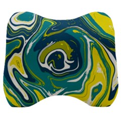 Vector Vivid Marble Pattern 14 Velour Head Support Cushion by goljakoff