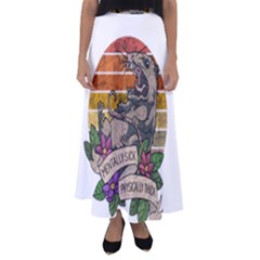 Possum - Mentally Sick Physically Thick Flared Maxi Skirt by Valentinaart