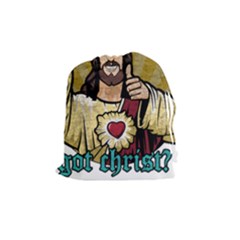 Buddy Christ Drawstring Pouch (medium) by Valentinaart