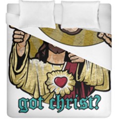 Buddy Christ Duvet Cover Double Side (king Size) by Valentinaart