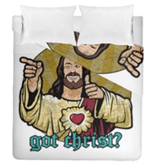 Buddy Christ Duvet Cover Double Side (queen Size) by Valentinaart