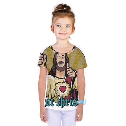 Buddy Christ Kids  One Piece Tee by Valentinaart