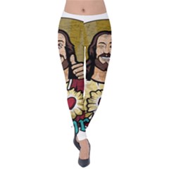 Buddy Christ Velvet Leggings by Valentinaart