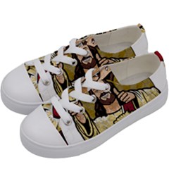 Buddy Christ Kids  Low Top Canvas Sneakers by Valentinaart