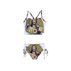 Buddy Christ Girls  Tankini Swimsuit by Valentinaart