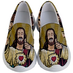 Buddy Christ Kids Lightweight Slip Ons by Valentinaart