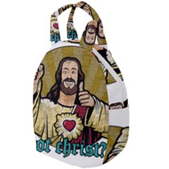 Buddy Christ Travel Backpacks by Valentinaart