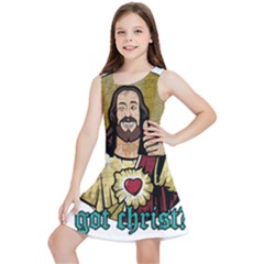 Buddy Christ Kids  Lightweight Sleeveless Dress by Valentinaart