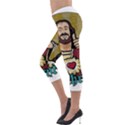 Buddy Christ Lightweight Velour Capri Leggings  View3