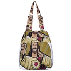 Buddy Christ Center Zip Backpack by Valentinaart