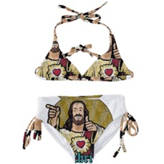 Buddy Christ Kids  Classic Bikini Set by Valentinaart