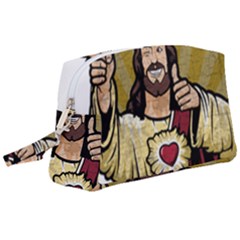 Buddy Christ Wristlet Pouch Bag (large) by Valentinaart