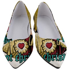 Buddy Christ Women s Block Heels  by Valentinaart