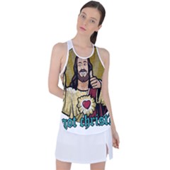 Buddy Christ Racer Back Mesh Tank Top by Valentinaart