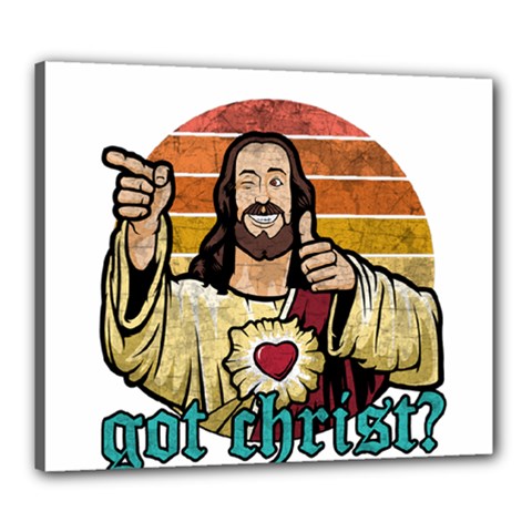 Got Christ? Canvas 24  X 20  (stretched) by Valentinaart