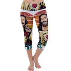 Got Christ? Capri Yoga Leggings by Valentinaart