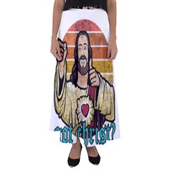 Got Christ? Flared Maxi Skirt by Valentinaart