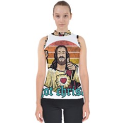 Got Christ? Mock Neck Shell Top by Valentinaart