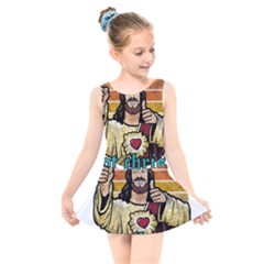 Got Christ? Kids  Skater Dress Swimsuit by Valentinaart