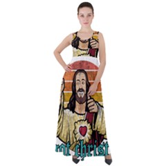 Got Christ? Empire Waist Velour Maxi Dress by Valentinaart