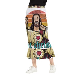 Got Christ? Maxi Fishtail Chiffon Skirt by Valentinaart