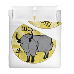 Chinese New Year ¨c Year Of The Ox Duvet Cover Double Side (full/ Double Size) by Valentinaart