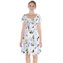 Tree poppies  Short Sleeve Bardot Dress View1